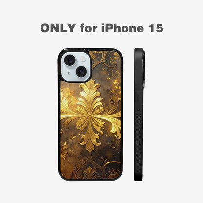 iPhone 15 Case — Klimt Gold Leaf Artwork Pattern, Custom Made Phone Cover
