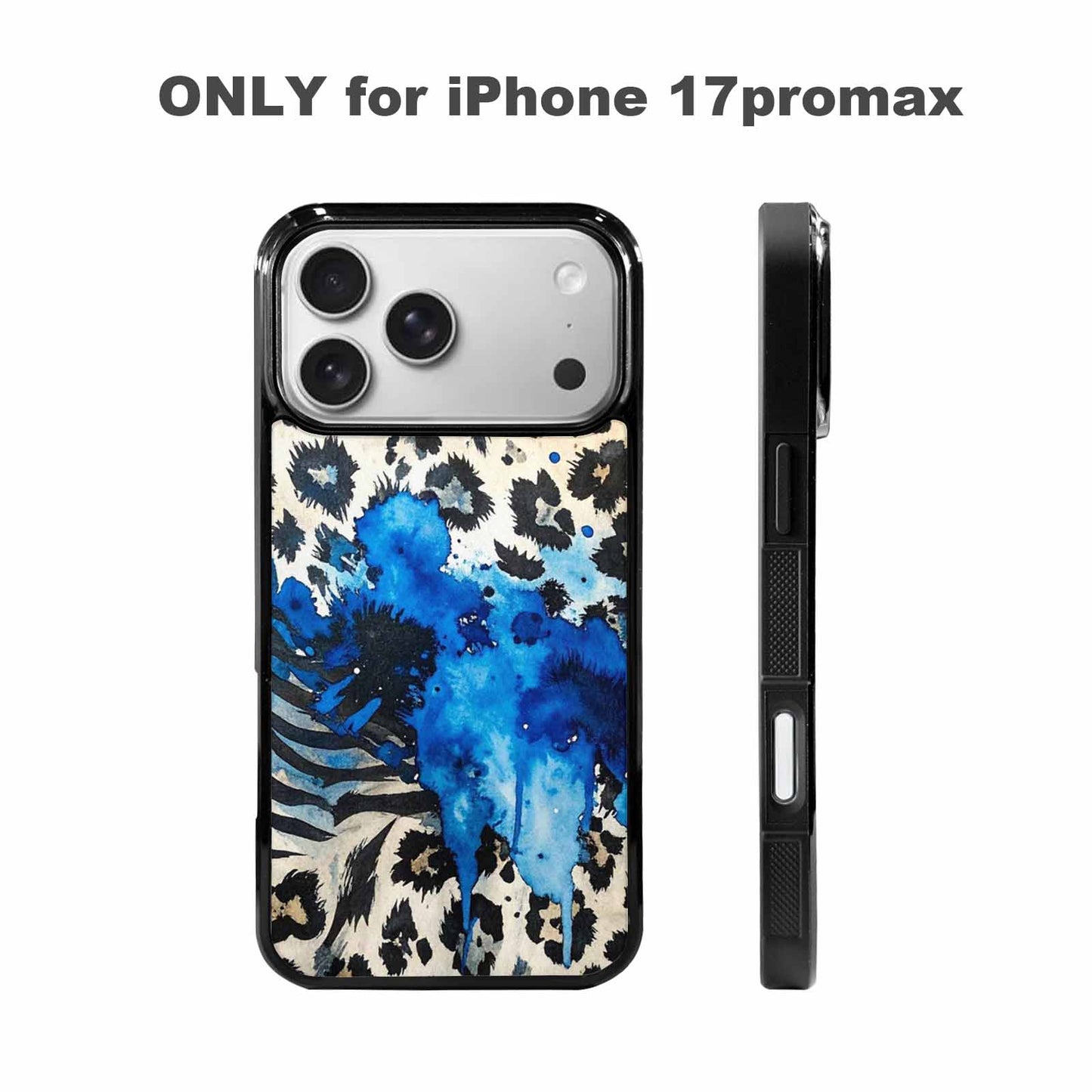iPhone 17 Pro Max Case — Animal Print Black &amp; Animal Print, Original Design Phone Case