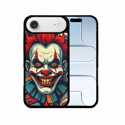 iPhone 17 Air Case — Evil Circus Heads Faces Overlapping Cartoon, Custom Made Phone Cover
