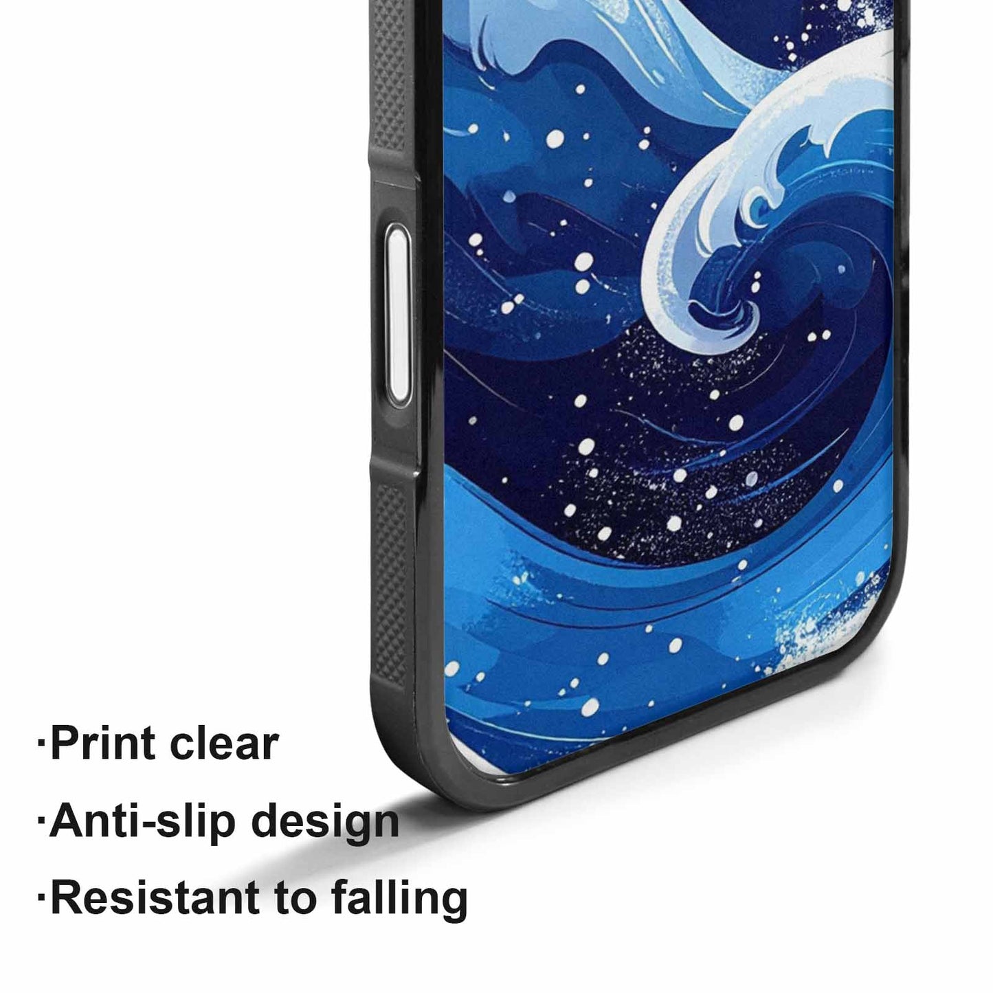 iPhone 17 Case — Glossy Winter Wave Cartoon Cute, Custom Print Case Cover