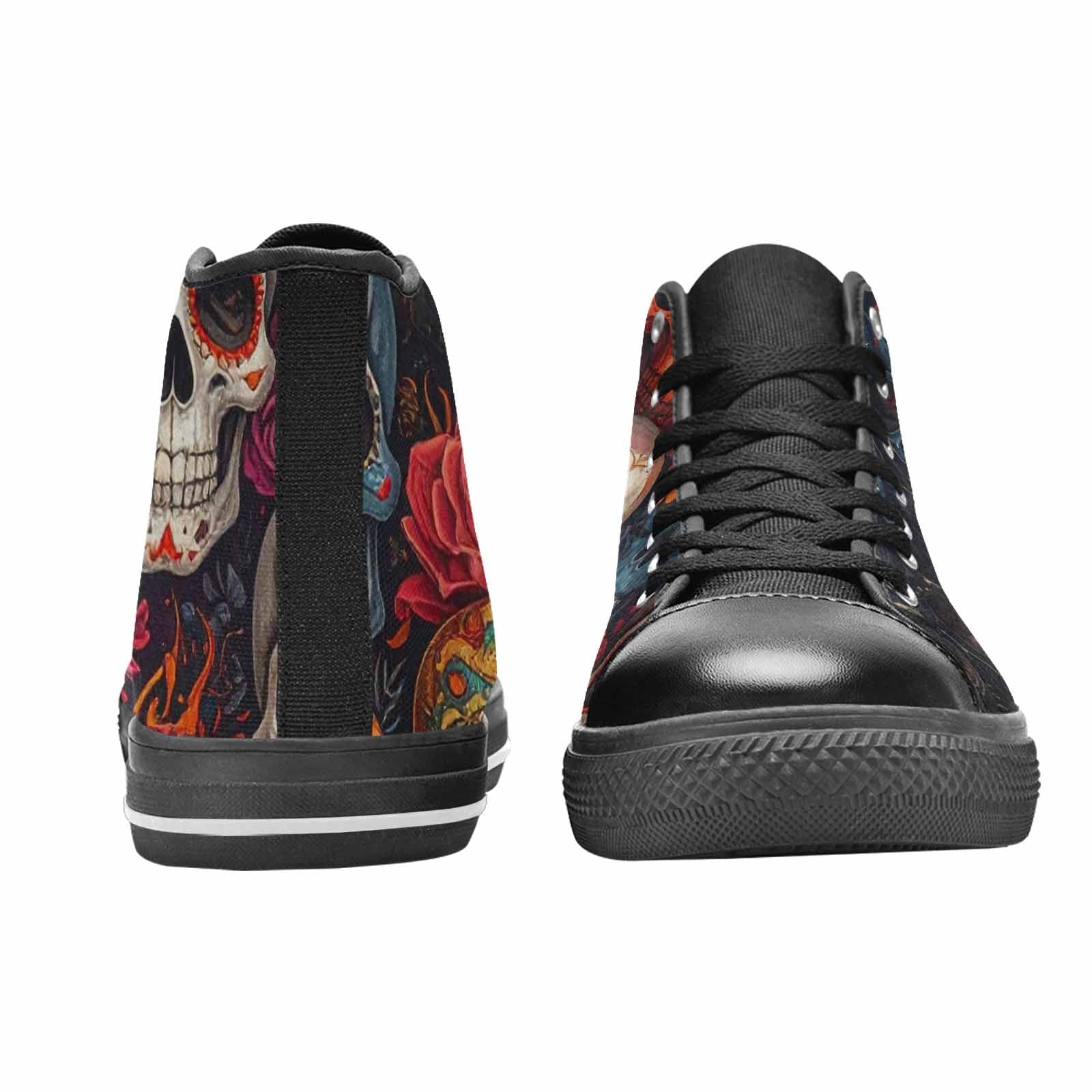 MEN'S Skull High Top Canvas Aesthetic Custom Sneakers