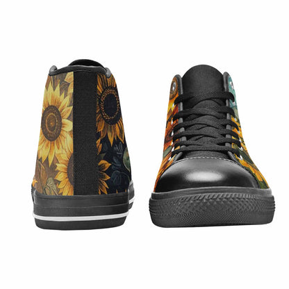 WOMEN'S Blend Melt Them High Top Canvas Vibrant Chaos Custom Shoes