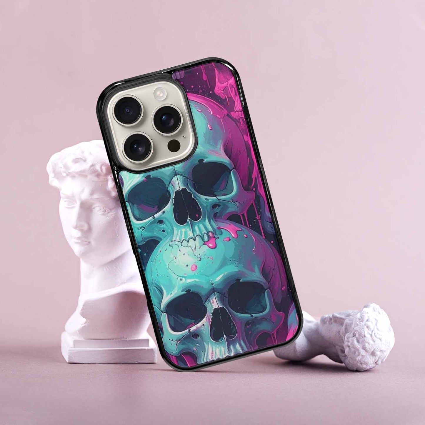 iPhone 16 Pro Case — Thousands Of Skulls Custom, Custom Art Phone Cover