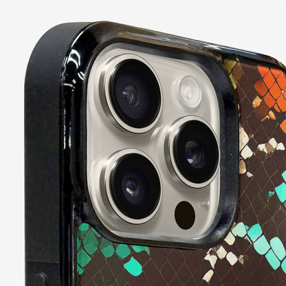 iPhone 16 Pro Case — Dark Snake Print, Custom Printed Phone Case