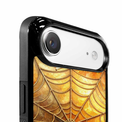 iPhone 17 Air Case — Foil Thanksgiving Spider Web Original Art, Original Design Phone Case