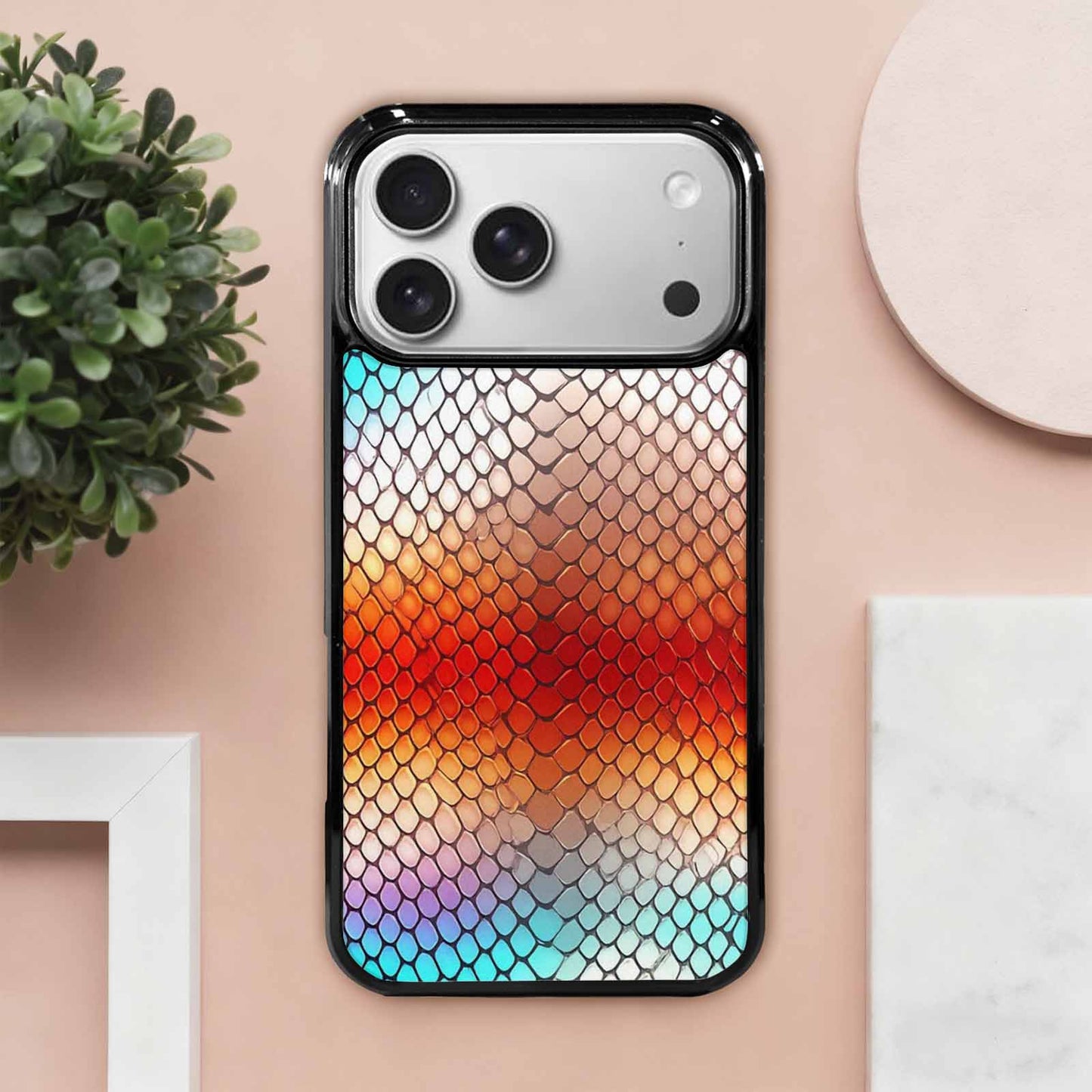 iPhone 17 Pro Max Case — Snake Print Dark Seamless Animal Print, Custom Print Case Cover