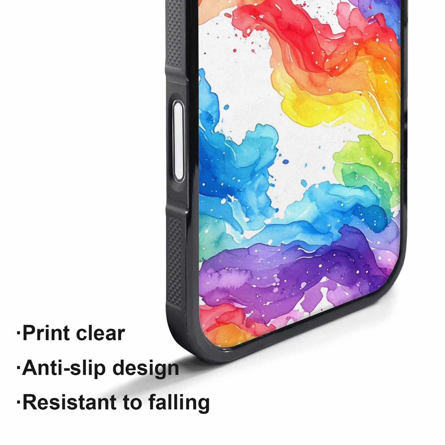 iPhone 17 Pro Case — Watercolor Splash Abstract Pattern Seamless Watercolor, Customized Protective Case