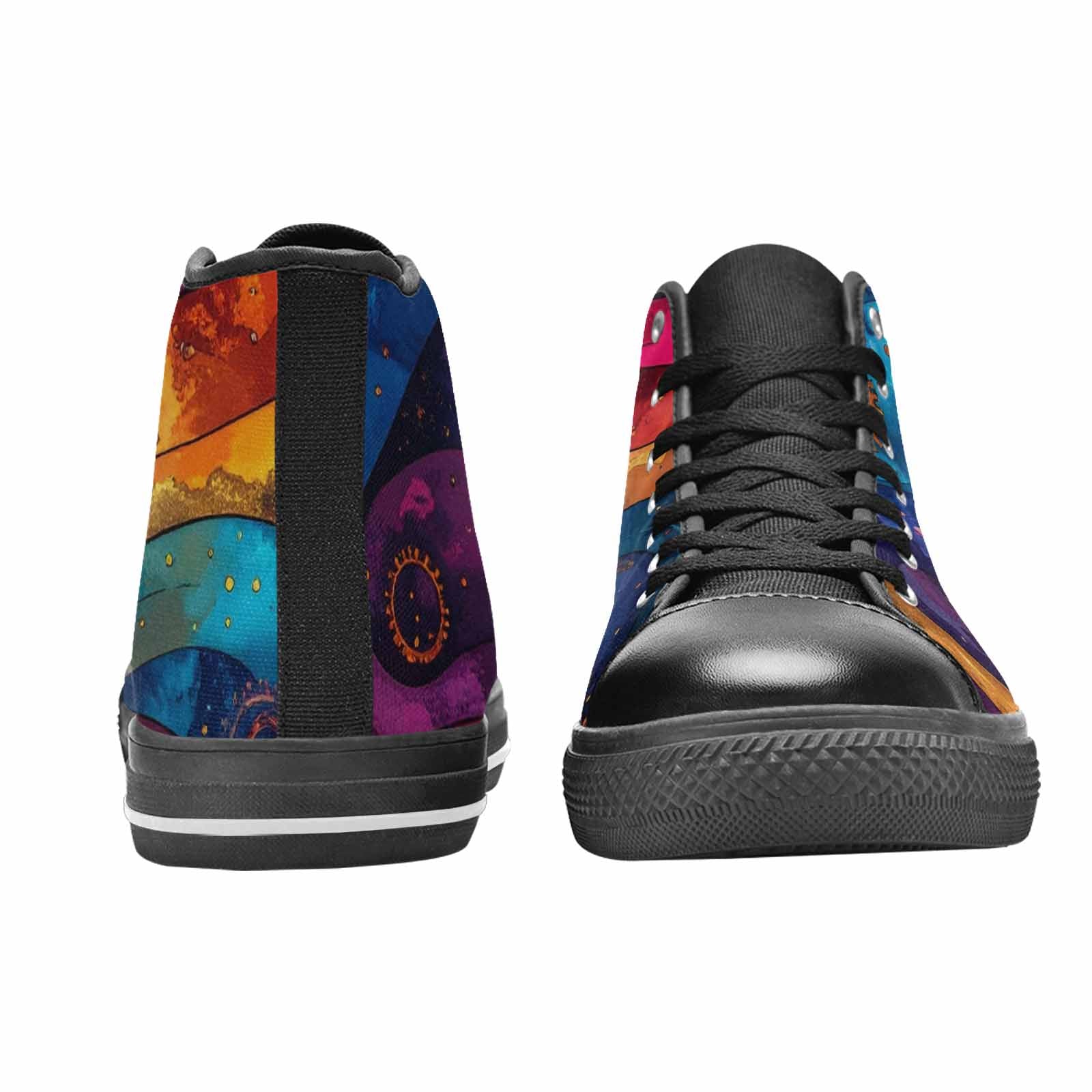 WOMEN'S Steampunk Galaxy High Top Canvas Cottagecore Custom Shoes