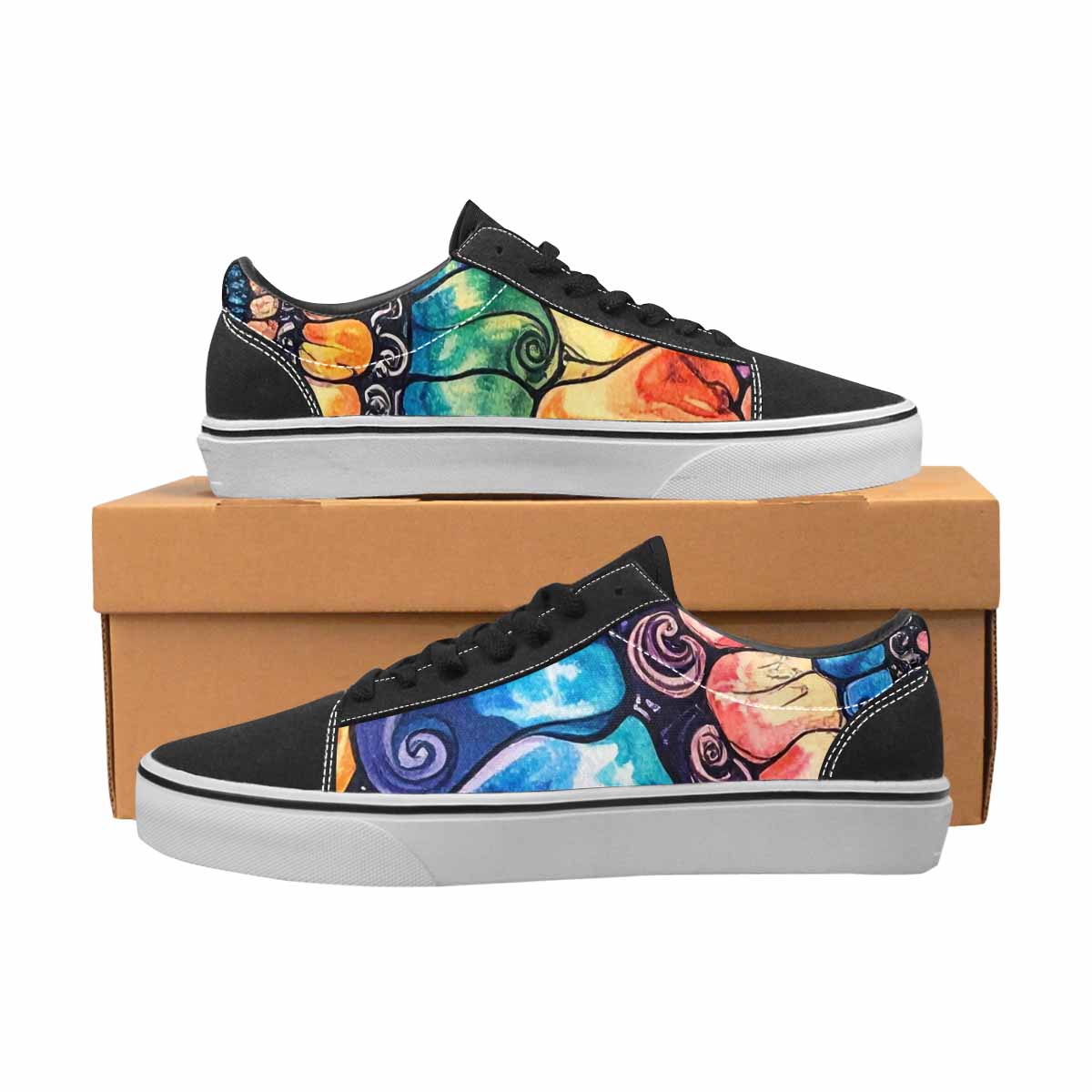 WOMEN'S Tie Lace-Up Canvas Dark Academia Sneakers