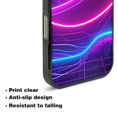 iPhone 16 Pro Case — 1980s Neon Cartoon Art Pattern, Unique Phone Case Design