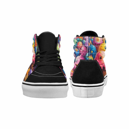 MEN'S Monsters High Top Canvas Artist-designed Aesthetic Original Art Sneakers