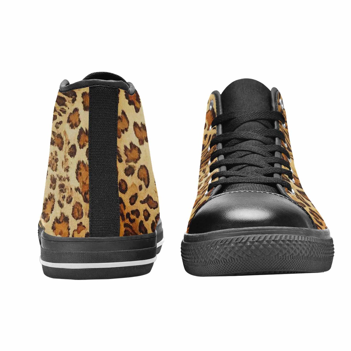 MEN'S Animal Print High Top Canvas Vivid Custom Sneakers