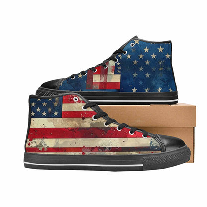 MEN'S American Flag Stars High Top Canvas Dreamcore Sneakers