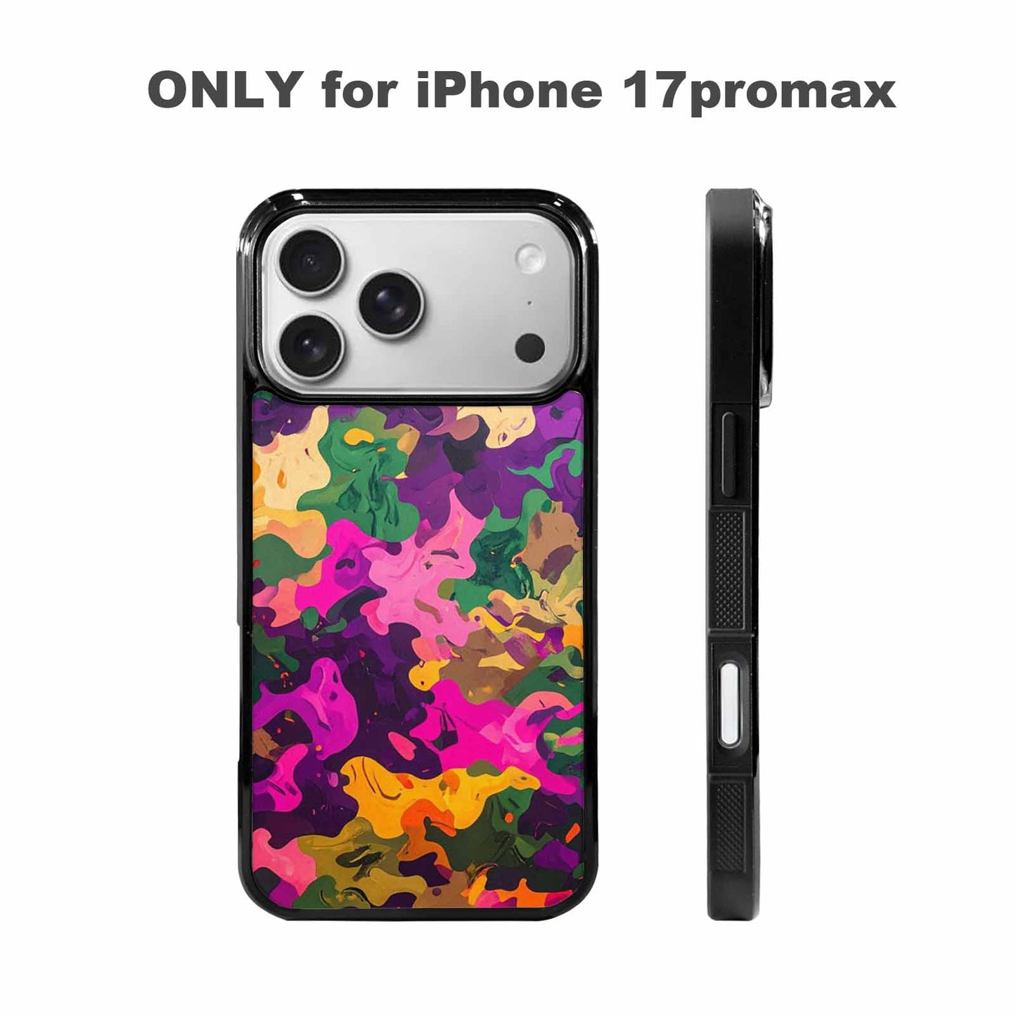 iPhone 17 Pro Max Case — Small Military Camouflage Blotch Camo, Original Design Phone Case