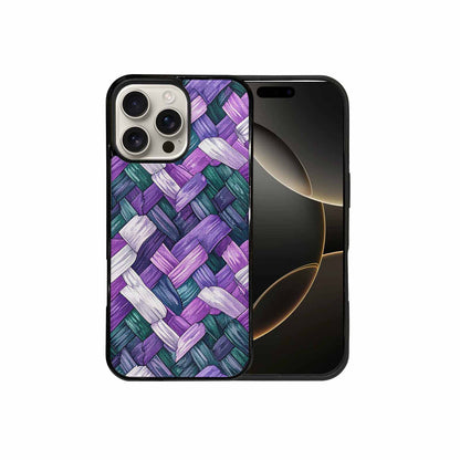 iPhone 16 Pro Max Case — Genderqueer Flag Color Theme Small Rainbow, Custom Made Phone Cover