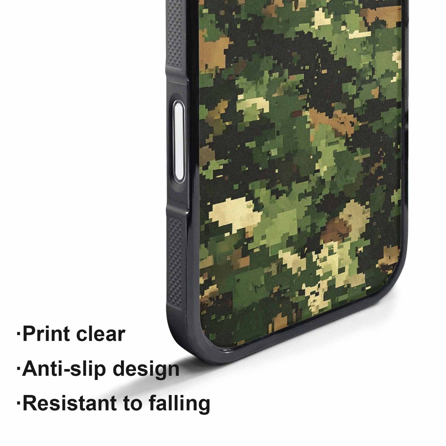 iPhone 17 Pro Max Case — Small Military Camouflage Blotch Camo, Custom Phone Case