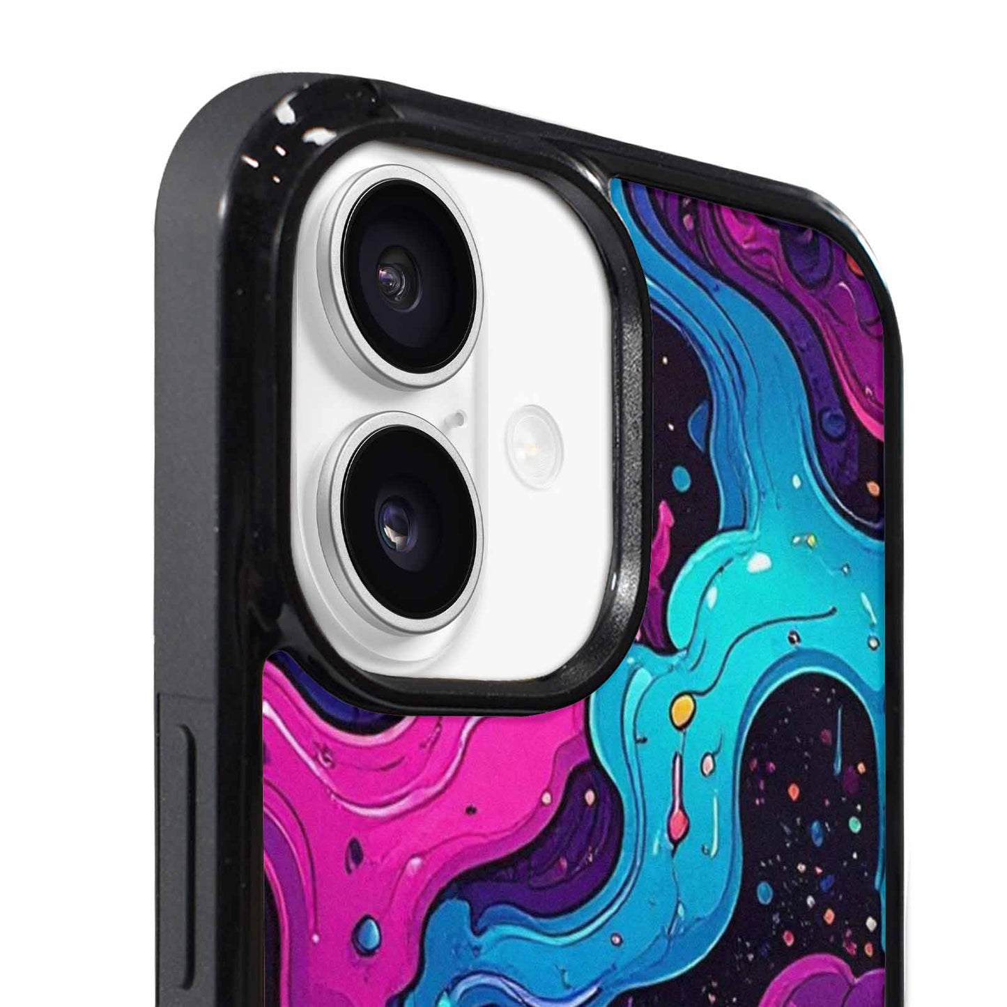 iPhone 17 Case — Neon Drip Galaxy Space, Custom Designed Case Cover