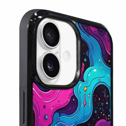 iPhone 17 Case — Neon Drip Galaxy Space, Custom Designed Case Cover