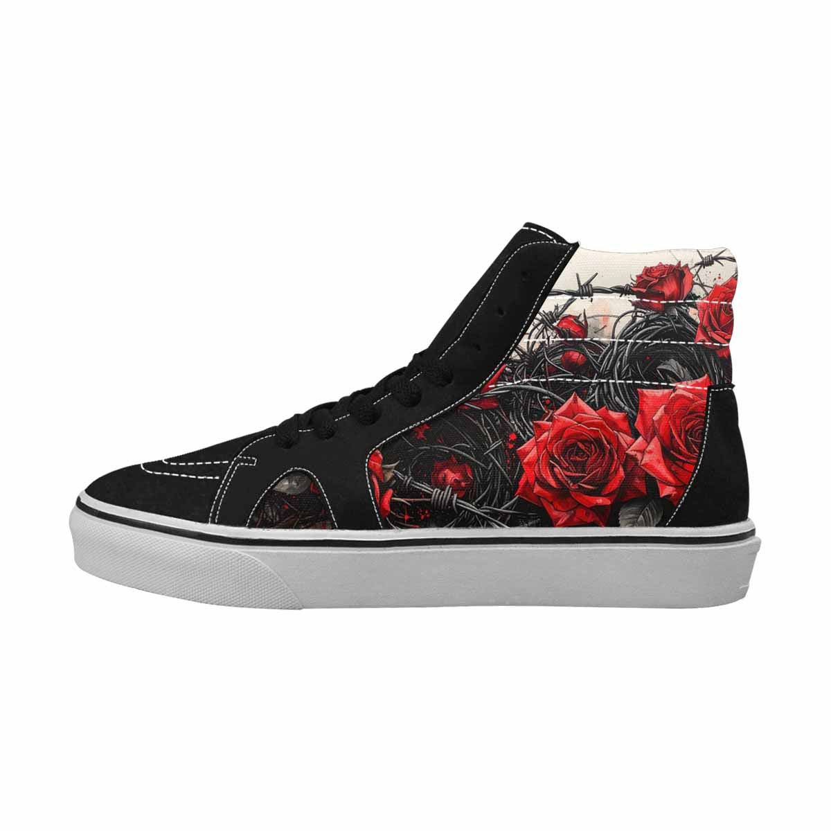 MEN'S Barbed Wire Coil High Top Canvas Dreamlike Custom Shoes