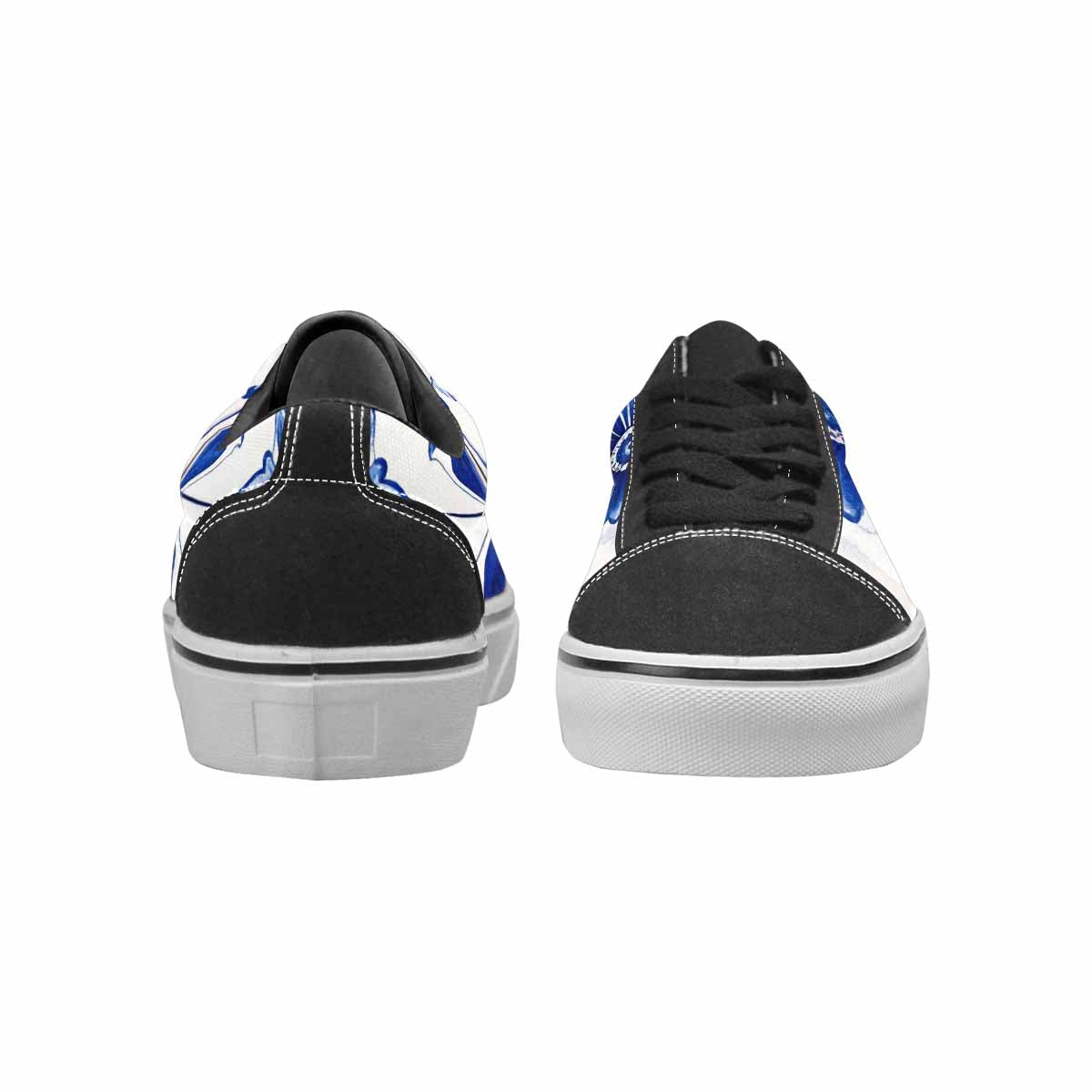 WOMEN'S Talavera Tile Floral Canvas Lace-Up Vivid Custom Shoes