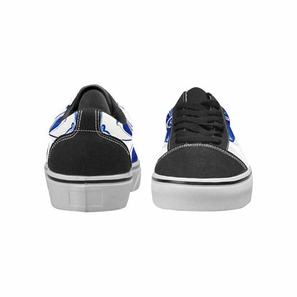 WOMEN'S Talavera Tile Floral Canvas Lace-Up Vivid Custom Shoes