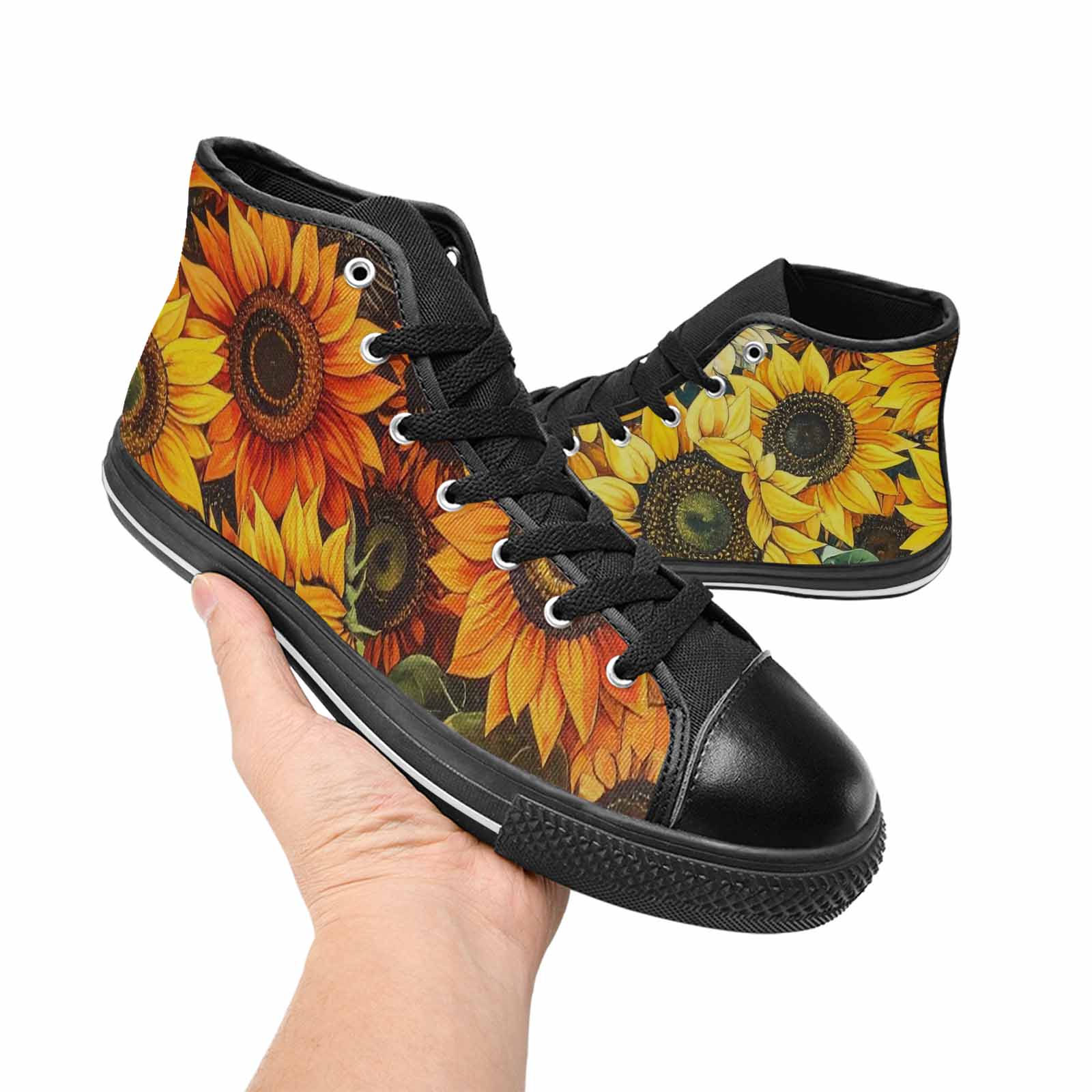 MEN'S Blend Melt Them High Top Canvas Vibrant Chaos Sneakers