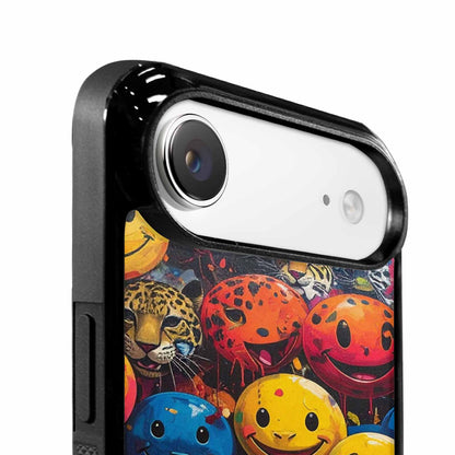 iPhone 17 Air Case — Smiley Faces Pattern Hundreds Uy4 Original, Custom Print Case Cover
