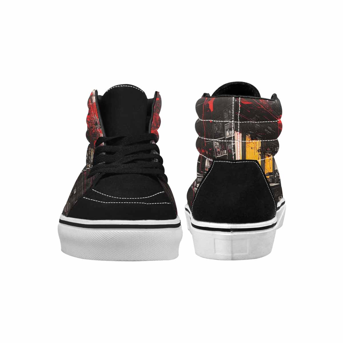 MEN'S Liminal Space Fragment High Top Canvas Cottagecore Sneakers