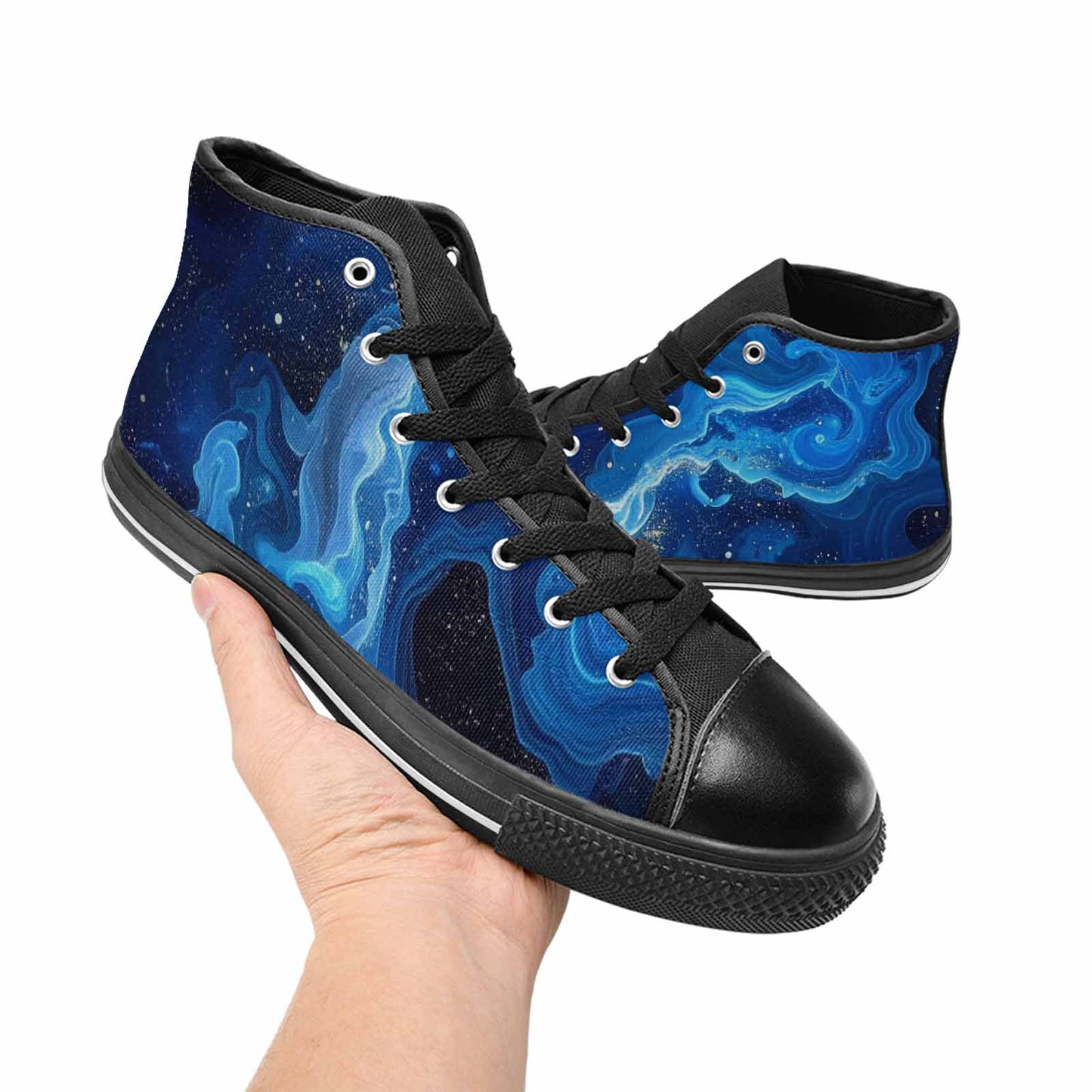MEN'S Galaxy Art - High Top Canvas Cottagecore Sneakers