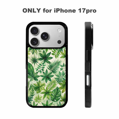 iPhone 17 Pro Case — Small Seven Point Palmate Leaf Floral, Original Design Phone Case