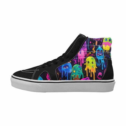 MEN'S Ice Cream Monsters  High Top Canvas Y2K Custom Shoes