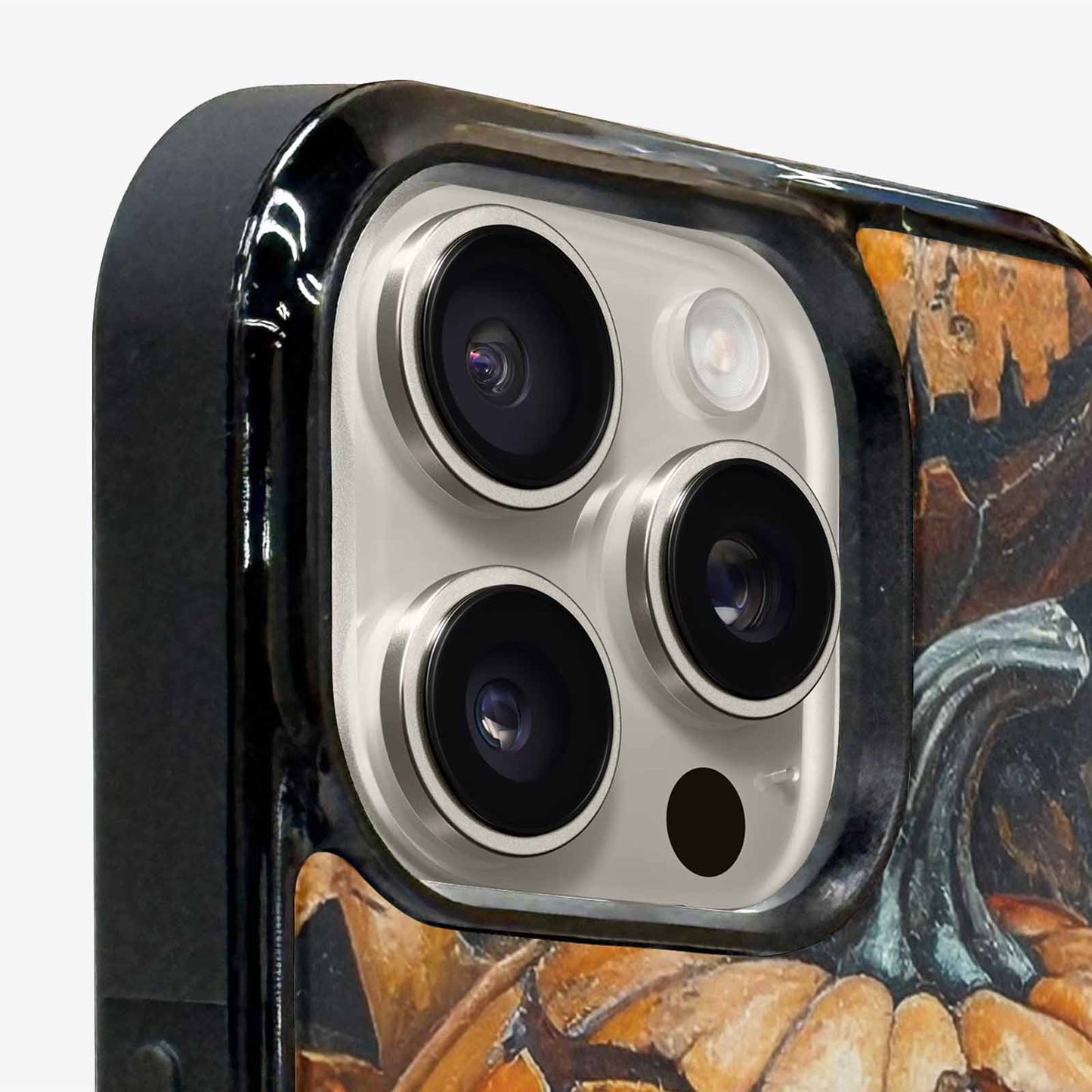iPhone 16 Pro Max Case — Halloween Cracked Jackolantern, Custom Art Phone Cover