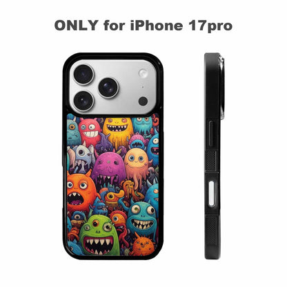 iPhone 17 Pro Case — Monsters General Cartoon Monsters Pattern Cartoon, Custom Print Case Cover