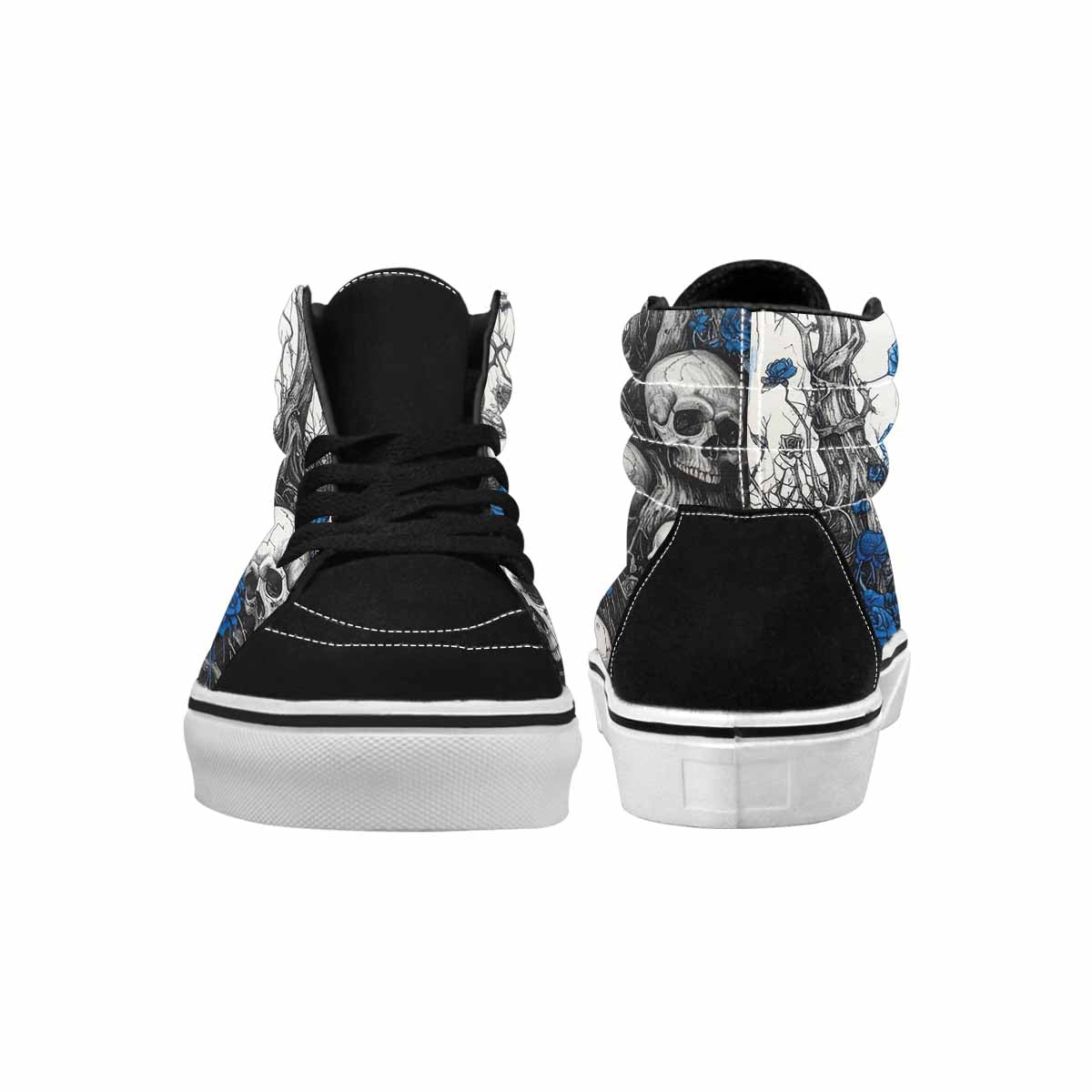 MEN'S Skull Roses High Top Canvas Neon Fantasy Shoes