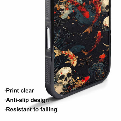 iPhone 17 Pro Max Case — Skull Dark Art Gothic Print Gothic, Custom Art Phone Cover