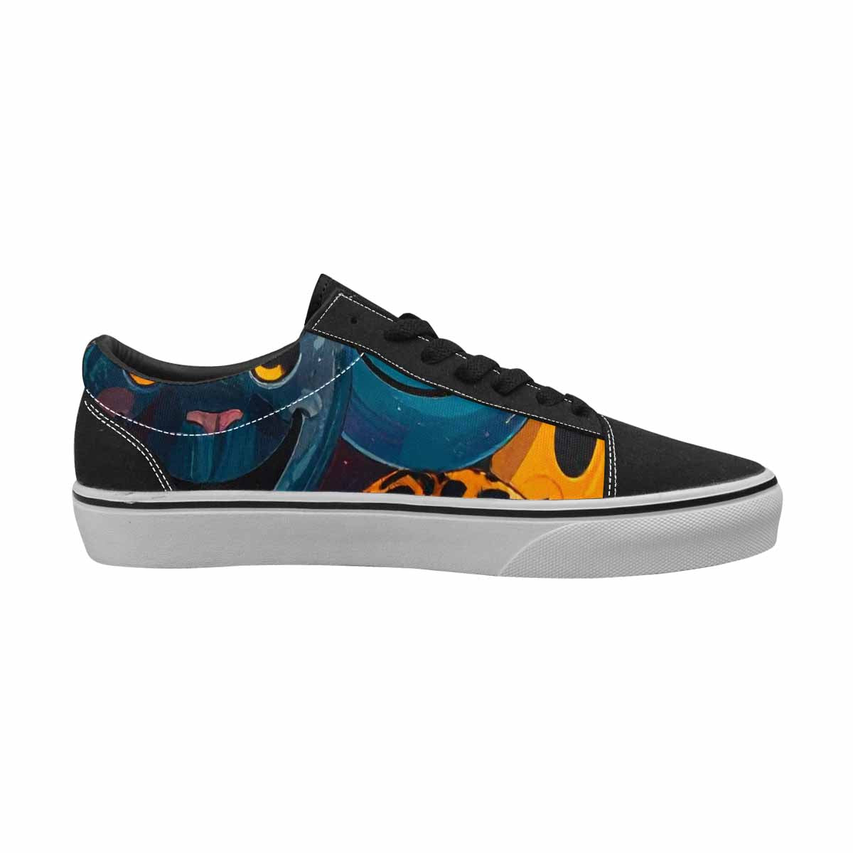 WOMEN'S Smiley Faces Lace-Up Canvas Dark Academia Sneakers