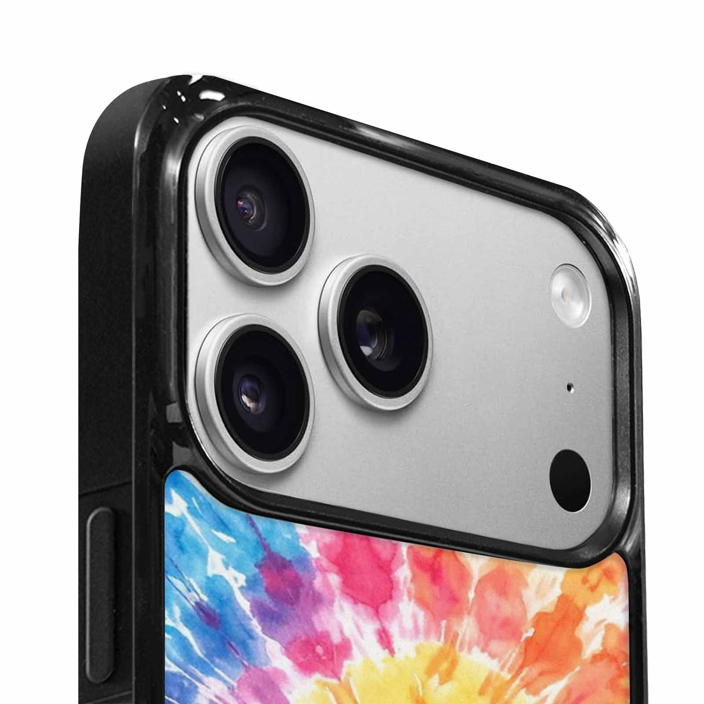 iPhone 17 Pro Case — Small Tie Dye Swirl Pattern Tie, Personalized Phone Case