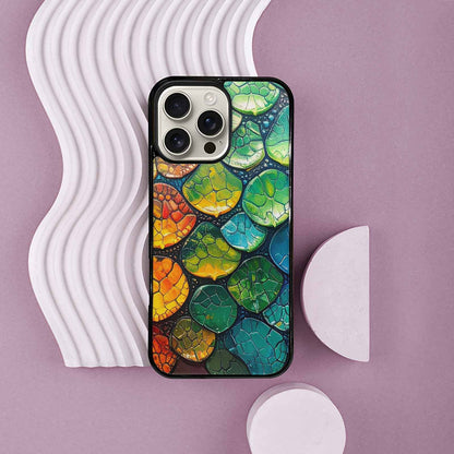 iPhone 16 Pro Max Case — Reptile Scale Full Color Vibrant Reptile, Unique Phone Case Design