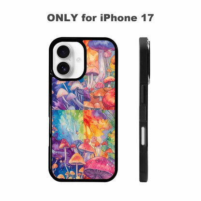 iPhone 17 Case — Mushrooms Tie Dyemushrooms Pat Tie Dye, Custom Phone Case