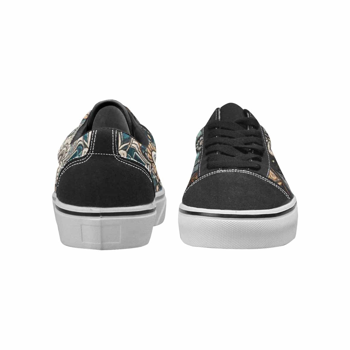 MEN'S Mandala Canvas Lace-Up Wallpaper Art Custom Shoes
