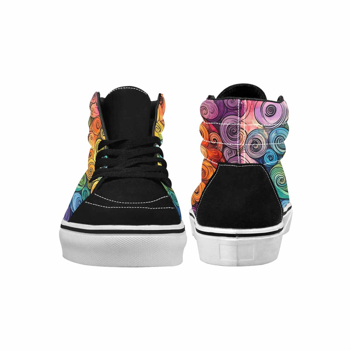 MEN'S Tie High Top Canvas Dark Academia Sneakers
