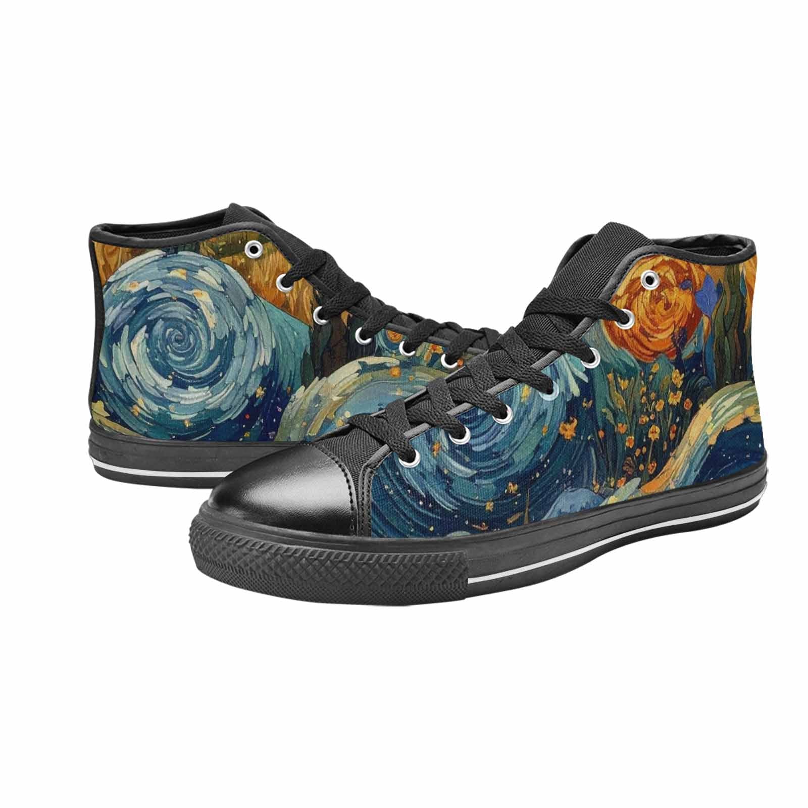 MEN'S Blend All Versions High Top Canvas Vibrant Chaos Sneakers