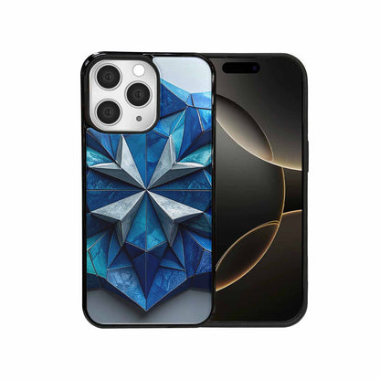 iPhone 15 Pro Max Case — Geometric Origami Art Pattern Personalized Phone, Customized Protective Case