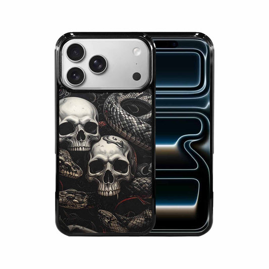 iPhone 17 Pro Max Case — Skull Dark Art Gothic Print Gothic, Customized Protective Case