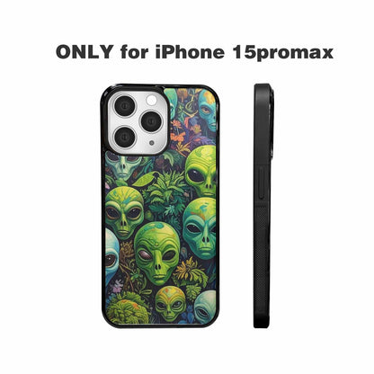iPhone 15 Pro Max Case — Aliens Pattern Hundreds Of Sma Ajm, Unique Phone Case Design