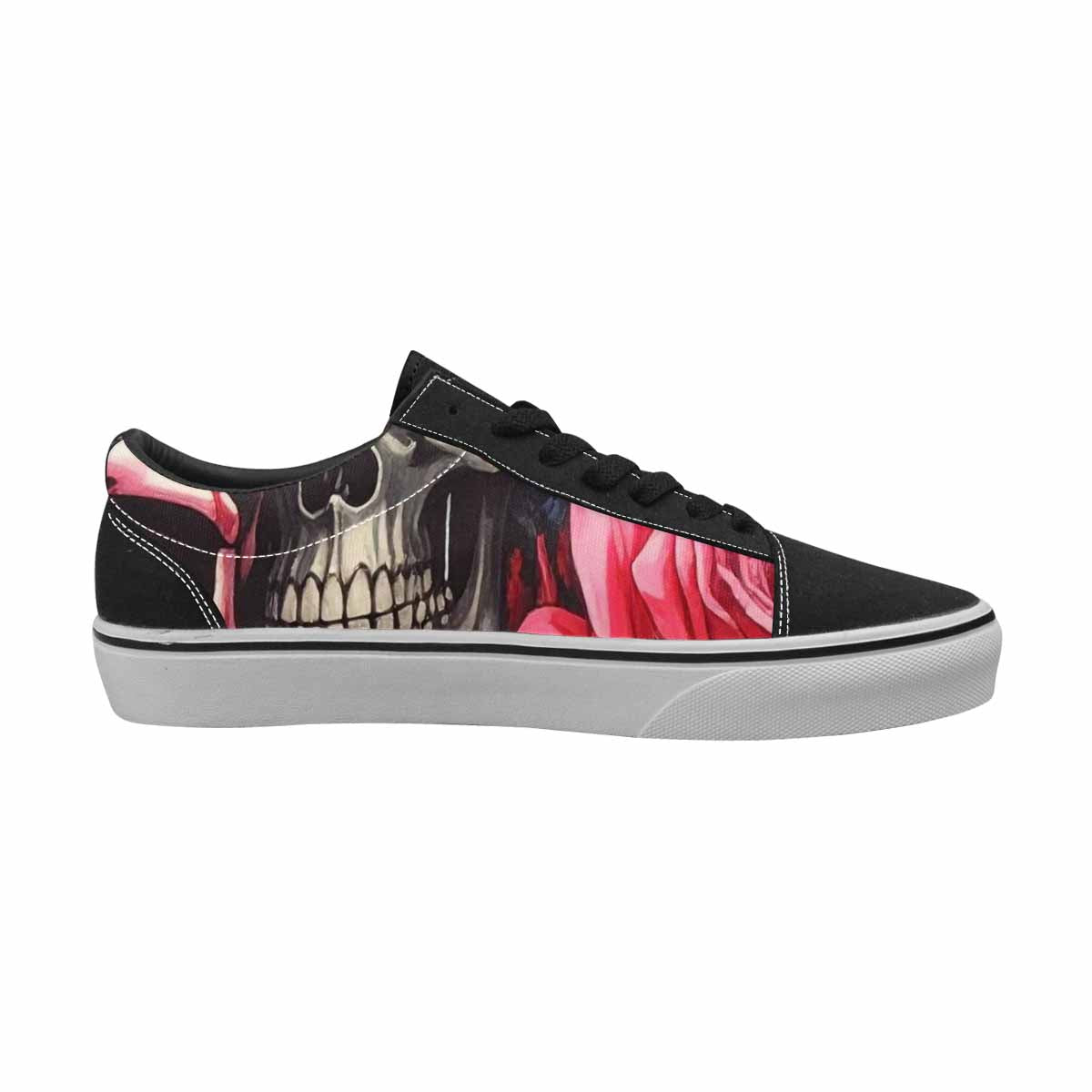 WOMEN'S Skulls Roses Skulls Roses Lace-Up Canvas Y2K Custom Shoes