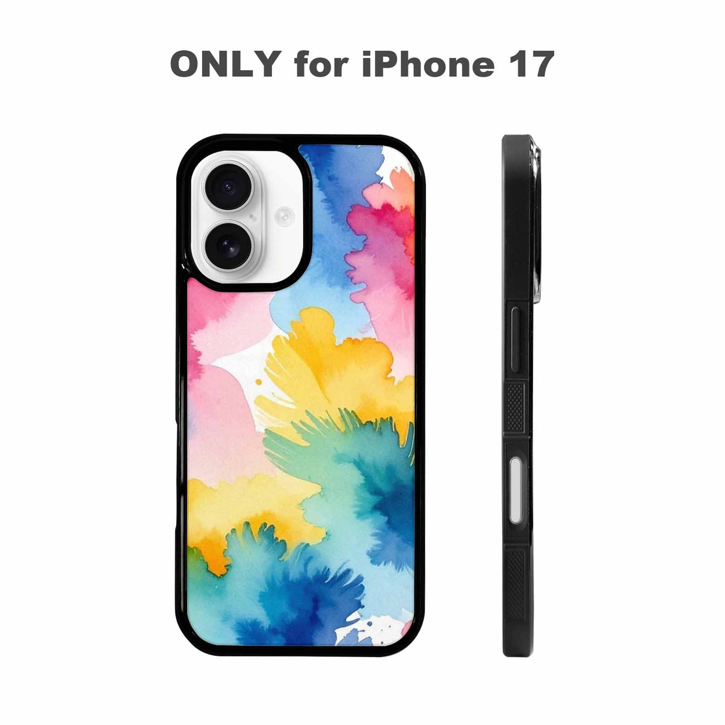 iPhone 17 Case — Trans Strong Watercolor Seamless Watercolor Abstract, Custom Art Phone Cover
