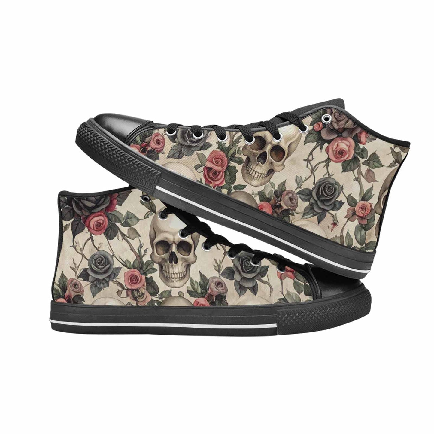 MEN'S Skulls - Roses High Top Canvas Dreamcore Shoes
