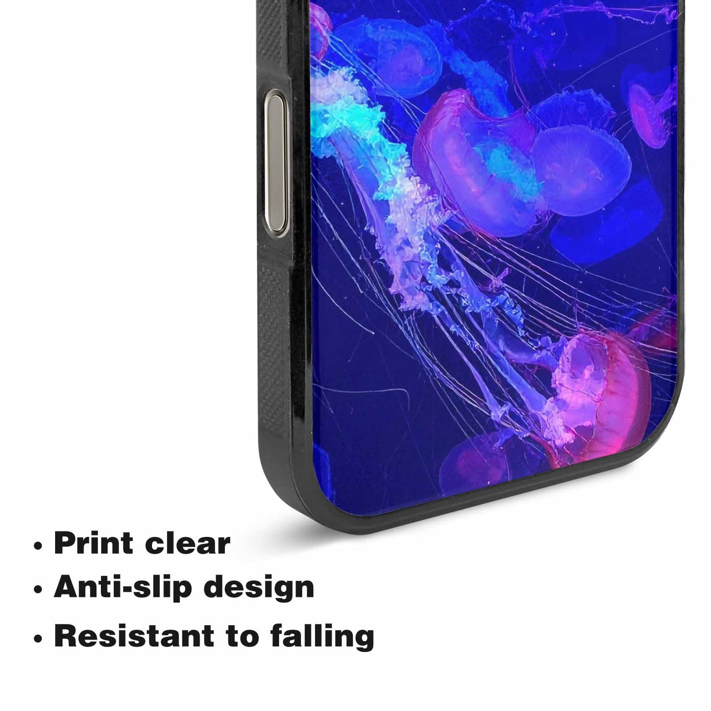 iPhone 16 Pro Case — Jellyfish Glow Jellyfish Glow Pattern Hundreds, Custom Printed Phone Case