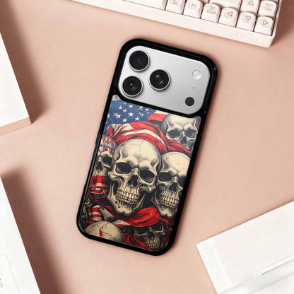 iPhone 17 Pro Case — Skull Dark Art Gothic Print Gothic, Custom Designed Case Cover